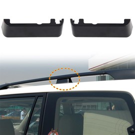 for Toyota Land Cruiser Prado FJ120 J120 2003-2009 Black Exterior Roof Rack Rails Luggage Center Protector Cover Car Accessories 2pcs