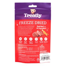 Treatly Freeze Dried Beef & Carrot w/Collagen Dog Treats - 3oz/1 Pack