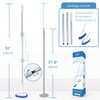 Qaestfy Shower Scrubber Cleaning Brush Combo Bath Tub Tile Cleaner