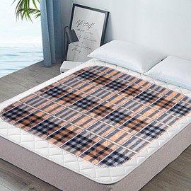 RIQINXIN Nursing Bedwetting Waterproof Sheets, Nursing, Waterproof Cushion, For Parts, 2 Pieces, Waterproof, Breathable, Elderly, Unisex, 31.5 x 53.9 inches (80 x 137 cm), Lattice