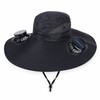 Solar Fan Wide Brim Hat for Outdoor Cooling – Polyester