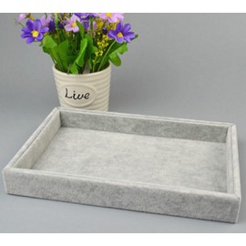 Jewelry Tray, Accessory, Tray, Watch, Glasses, Suede, Hospitality, Tool, Display, Store, Fishing, Shallow, Light, Gray, Gray (Gray)