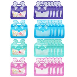 Prudance 20 PCS Bow Gift Bags with Handle Goodie Bags for Candy, Cookies, Snacks, Wedding, Baby Shower, Birthday Party Favors