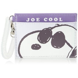 Snoopy 0374 Pass Case, Commuter Pass Case, Card Case, Synthetic Leather, Coil Chain, Simple, Thin, School or Travel, Women's, Men's, Adults, Students, Children, Cute, Character, Joe Cool (SPZ-3355