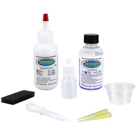 Factory RV Plastic Repair Kit | All-in-One ABS, Fiberglass & Wood Crack Fix | Paintable, Sandable, Fast-Curing | 50ml Activator + 30g Powder | Repairs Up to 15” | Made in USA (White)