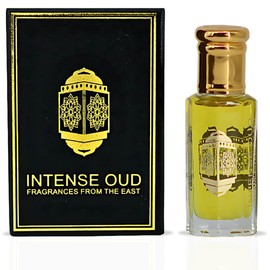 INTENSE OUD Platinum Sand Long Lasting Arabian Perfume Oils for Women 12ML (0.40 OZ) Fragrance Oil with Sweet Peach, Warm Amber & Creamy Vanilla - Concentrated Perfume Oil in Black Gift Box
