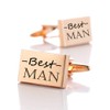 ID Cufflinks with Engraving of Your Desired Stainless Steel in