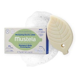 Mustela Shampoo en Barra para Cuerpo y Cabello, 75gr                                                                                                  