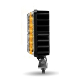 trux 4.25" SQUARE STROBE SERIES SPOT LED WORK LAMP WITH AMBER STROBE tled-u118