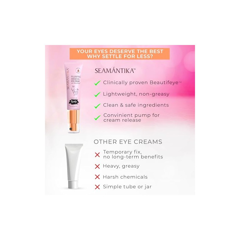 CREMA MINERAL RELLENO PARA OJOS CON ACEITE DE FRUTA DE