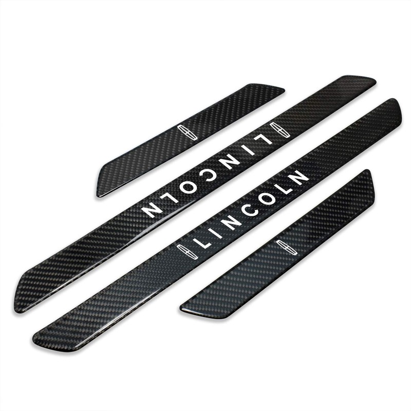 iPick Image Black Real Carbon Fiber 4 Pcs Universal Door
