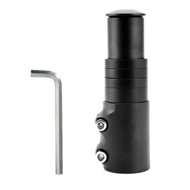 ECOMAID Bike Bicycle Fork Stem Extender, Bike Stem Riser Handlebar Riser Head up Adapter Adjustable Bicycle Fork Stem Extender Aluminum Alloy for for Mountain Bike, Road Bike