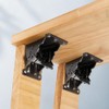 NICAVKIT 4 Pack Folding Brackets for Table Bed Leg Feet,