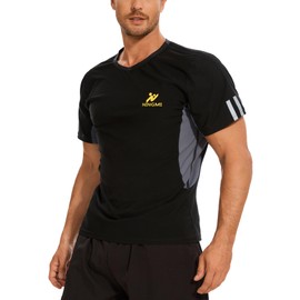 NINGMI Men’s Sauna Shirt Sauna Sweat Suit Body Shaper Vest Top Compression T-Shirt Workout Gym