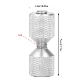 2 Pcs 2 Hole Alignment Pins Flange Alignment Pins Anodized Aluminum 1 1/8" Flange Double Hole Tweezers for 0.5 to 14" 150LB Flanges (SILVER)