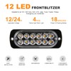 DREAMIZER Car Flashing Light Warning Light, 4PCS 12 LEDs Emergency