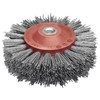 Lessmann Round Brush Punched Grey Diameter 140 mm (18 x