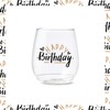 TOSSWARE POP 14oz Vino Golden Birthday Series, SET OF 6,