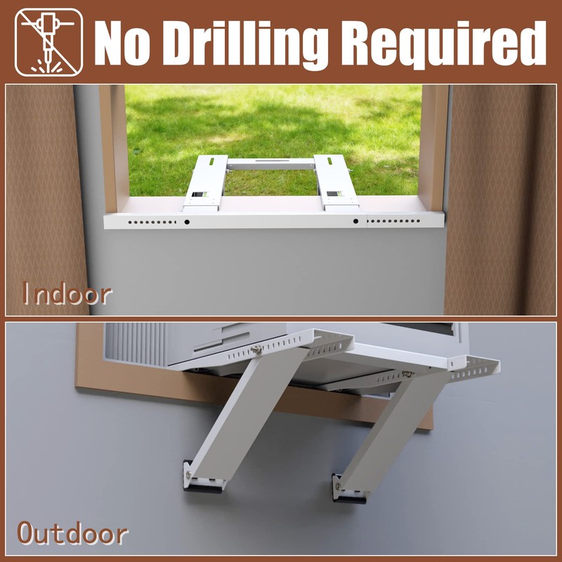 BJADE'S Window Air Conditioner Bracket No Drilling,Window AC Support Bracket,Universal