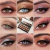 Paleta De Sombras De Ojos Altamente Pigmentada Con 18 Tonos