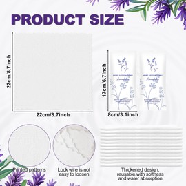 twoworld Moist Cotton Towel Bulk Moist Towelettes Individually Wrapped,White Towel Services,Refreshment Pre Moistened Towels for Dentist Travel Sport Party Hotel 100,Lavender