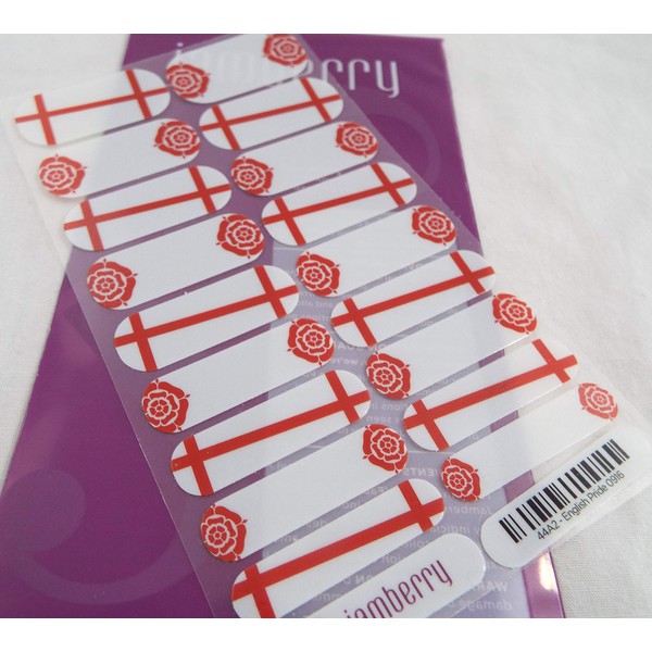 Jamberry English Pride Nail Wrap Full Sheet 0916 44A2