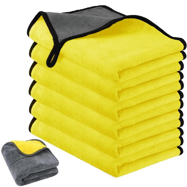 AUGUSTYUE Toallas de Limpieza de Microfibra, 6 Piezas 30 x