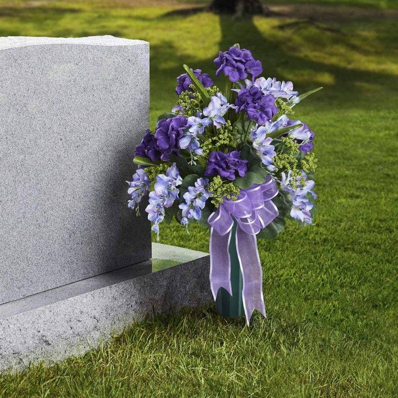 FloraCraft Plastic Cemetery Vase With Detachable Spike 3 Inch x