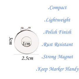 Eshan Magnetic Golf Hat Clips 10 Pack Golf Ball Marker Holder Men Women Golfer Gifts Golf Sports Court Accssories For Golf Gloves Hats Bags Caps Visor Belt Pocket Lot