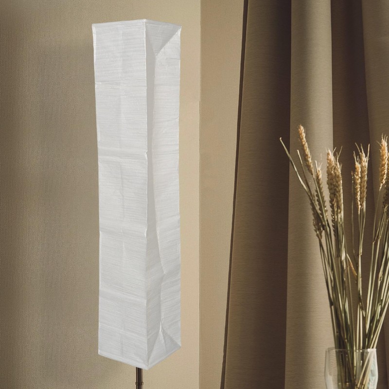 FRCOLOR Japanese Paper Floor Lamp Shade Foldable Replacement Standing Protector