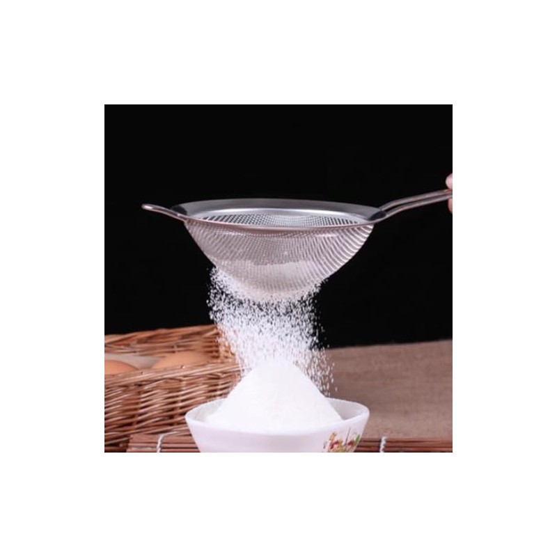Stainless Steel Strainer 8CM Fine Mesh Strainer with Long Handle