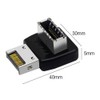 2x USB 3.2 Front Panel Internal Connector Type-E 90 Degree