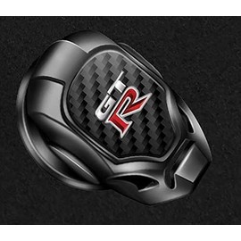 Engine Push Button Cover Suitable for GTR Car Start Stop Button Switch Decorative Cover Switch Cover Car Start Button Ring Engine Push Ring Engine Starter Cover Zinc Alloy + Carbon Fiber 3D Mechanical