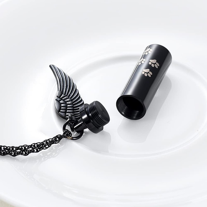 Ashes Pendant, Double Layer Waterproof, Includes Bone Kit, Memorial Pendant,