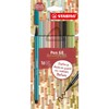 STABILO Pen 68 NatureColors Felt Tip Pen, 2 Packs of