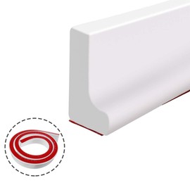 Collapsible Shower Threshold Water Dam Buthtub Water Stopper Shower Barrier Rubber Dam Silicon Water Blocker Dry and Wet Separation for Bathroom