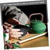 SHOWERORO 2pcs Retro Wooden Teapot Handle Replacement Ergonomic Kettle Grip