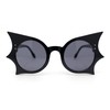 Womens Exaggerated Bat Wing Shape Round Circle Lens Sunglasses All