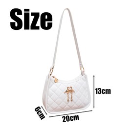 1 Piece Women'S Shoulder Bag, Simple And Versatile Shoulder Bag, White Shoulder Bag, Fashionable Shoulder Bag, Pu Leather Shoulder Bag.