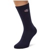Champion Unisex Core 6pp Crew Ankle Socks, Blu Marino, Bianco,
