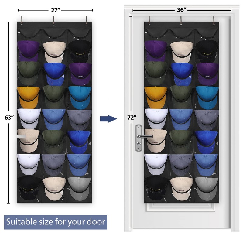 Dofilachy Hat Organizer Racks for Baseball Caps, Visible Hat Holder