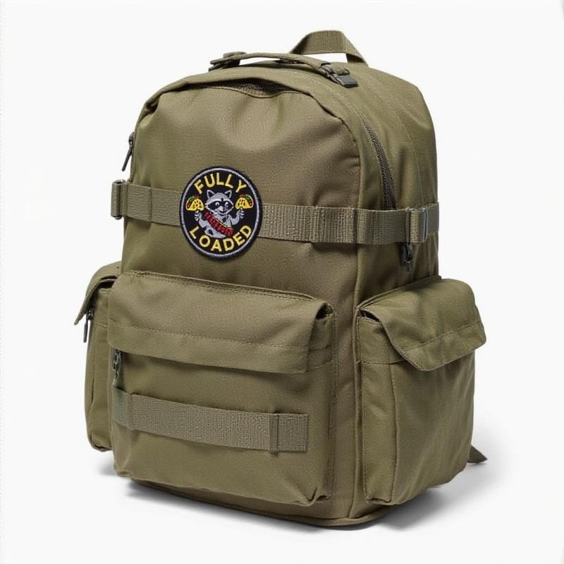 Funny Embroidered Patch – Fully Loaded - Hook and Loop