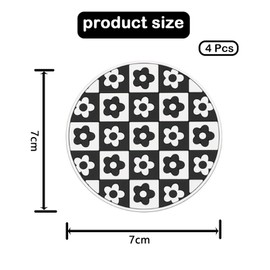 Wjelet 4PCS Car Cup Coaster Set, Universal Car Cup Holder Insert, Non-Slip Mat for Secure Drink Storage, Stylish Car Cup Holder Coasters, Essential Cup Holder Accessories for Most Cars