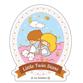 K Company Sanrio Characters Little Twin Stars SAC-CST-TS Changing Sticker H 2.4 x W 2.2 inches (6.2 x 5.5 cm)
