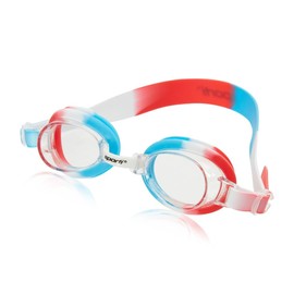 Sporti Antifog Swirl Jr. Goggle - Clear Lens/Red/White/Blue Frame