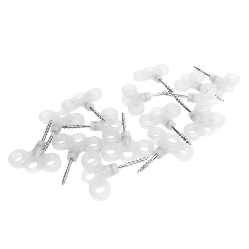 Outdoor Luminous Tent Stakes Stainless Steel Screw Ground Anchors Peg