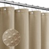 Gibelle Extra Long Shower Curtain 72 x 84, Tall Waffle