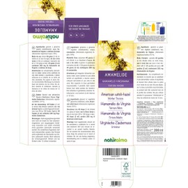 American Witch-Hazel (Hamamelis virginiana) Leaves Alcohol-Free Mother Tincture Naturalma - Liquid Extract Drops 200 ml - Food Supplement - Vegan
