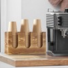 GCWSTJK Wood Coffee Cup and Lid Holder Organizer, Disposable Cup