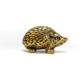 DMtse Brass Mini Adorable Animal Hedgehog Decor Statue Figurines for Animal Sculpture Collectibles Gift